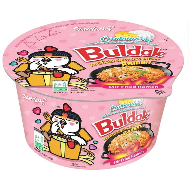 Samyang Buldak Carbonara Bowl Ramen, 105 G